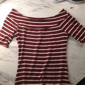 Off Shoulder Stripe Top